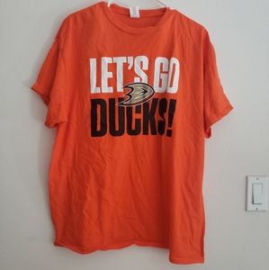 Anaheim Ducks Orange Hockey shirt sleeve Tshirt